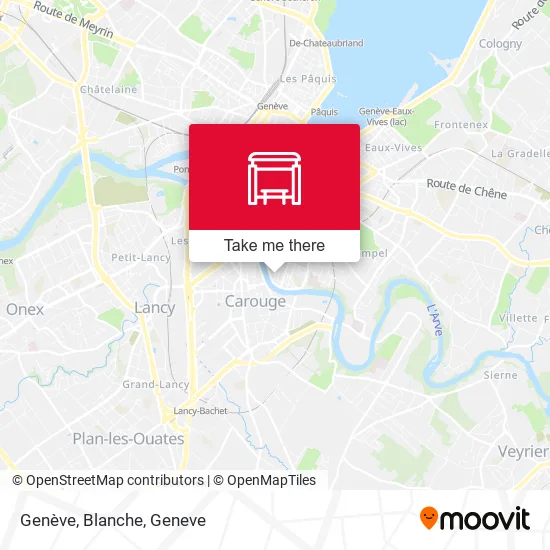 Genève, Blanche map