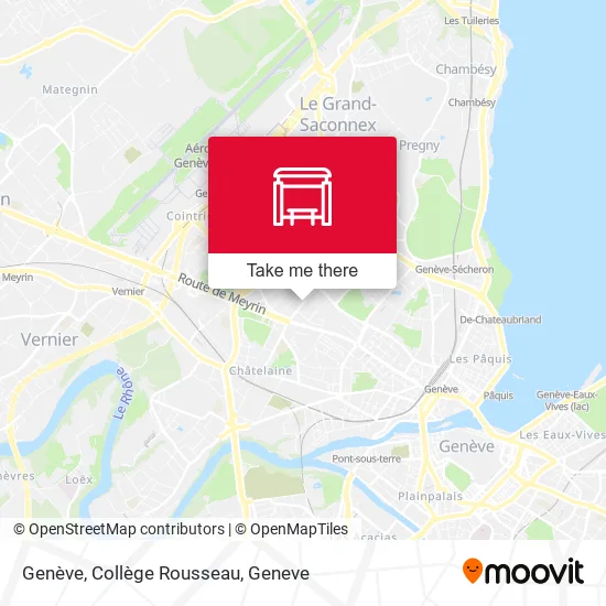Genève, Collège Rousseau map