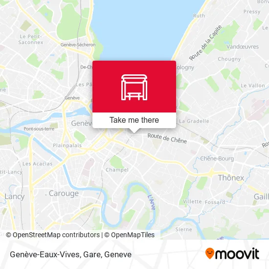 Genève-Eaux-Vives, Gare map