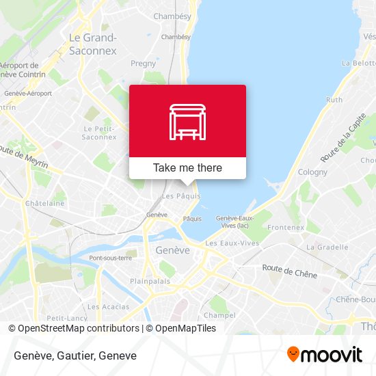 Genève, Gautier map