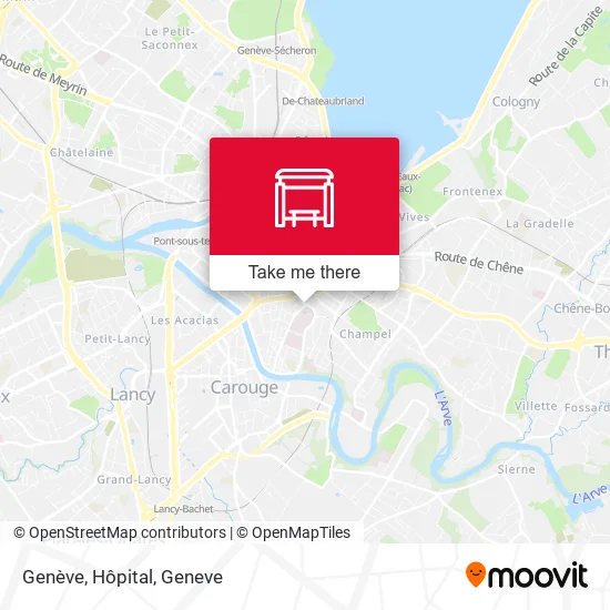 Genève, Hôpital map