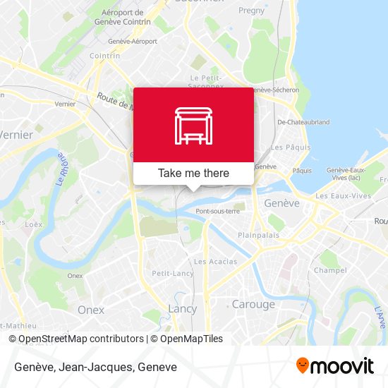 Genève, Jean-Jacques map