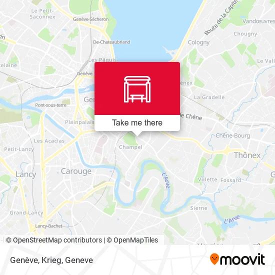 Genève, Krieg map