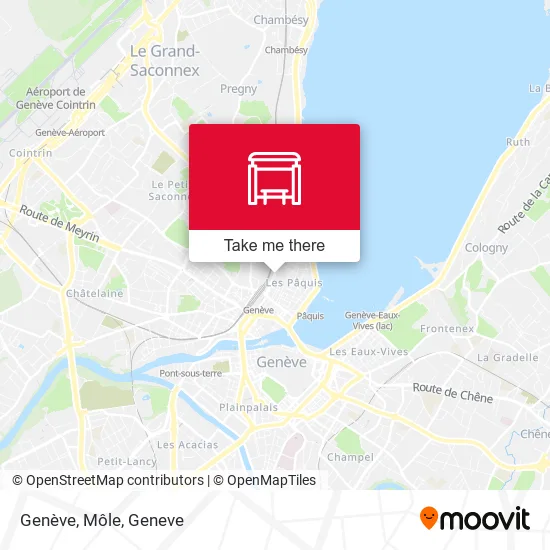 Genève, Môle map