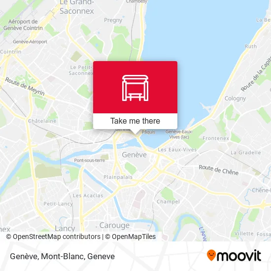 Genève, Mont-Blanc plan