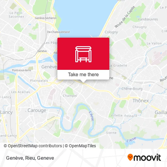 Genève, Rieu map