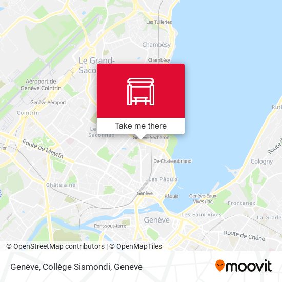 Genève, Collège Sismondi map