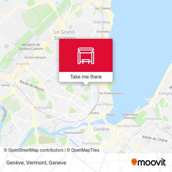 Genève, Vermont map