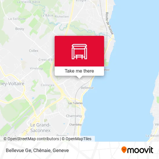 Bellevue Ge, Chênaie map