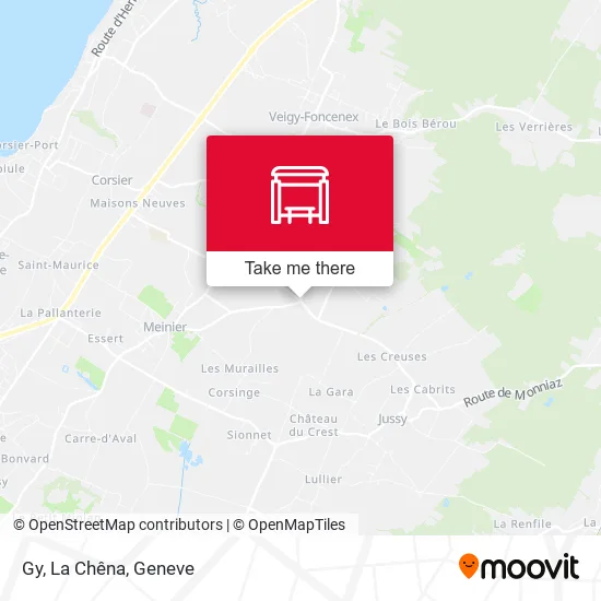 Gy, La Chêna map