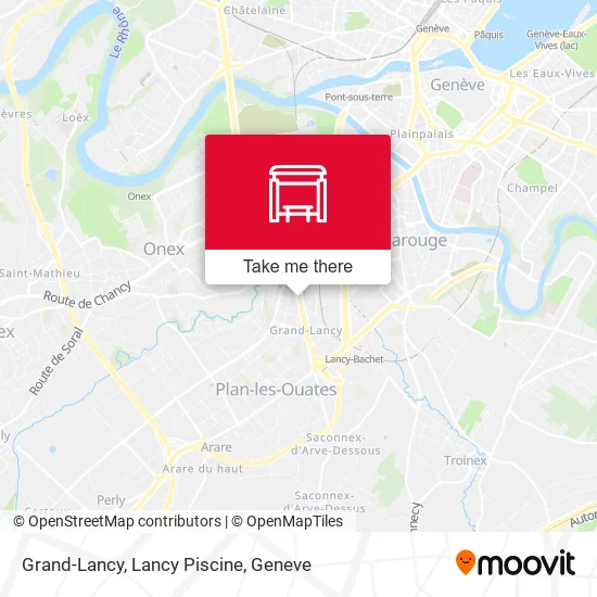 Grand-Lancy, Lancy Piscine map