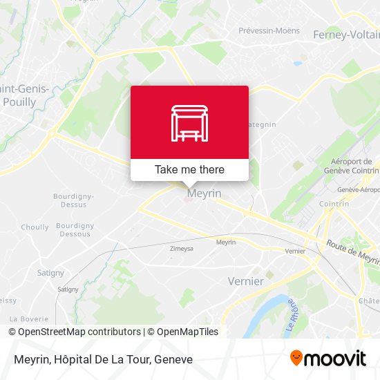 Meyrin, Hôpital De La Tour map