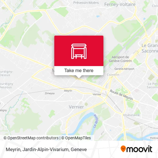 Meyrin, Jardin-Alpin-Vivarium map
