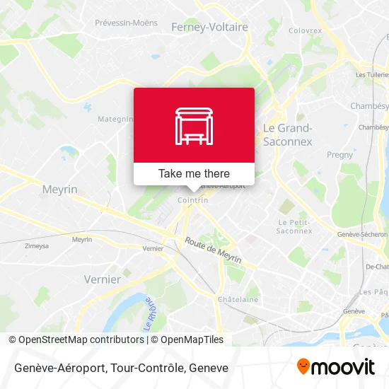 Genève-Aéroport, Tour-Contrôle plan
