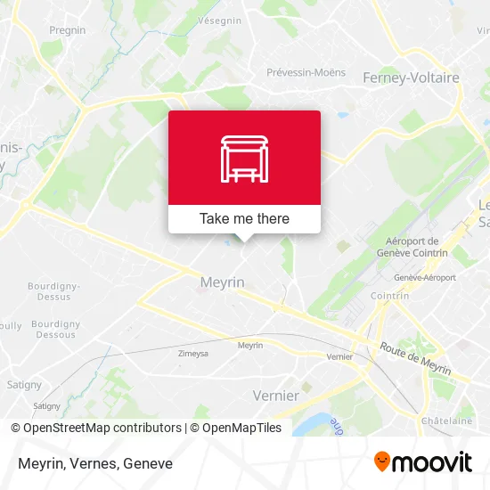 Meyrin, Vernes map
