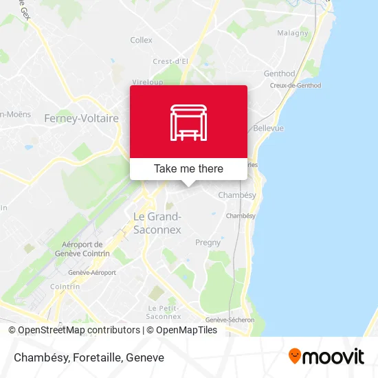 Chambésy, Foretaille map