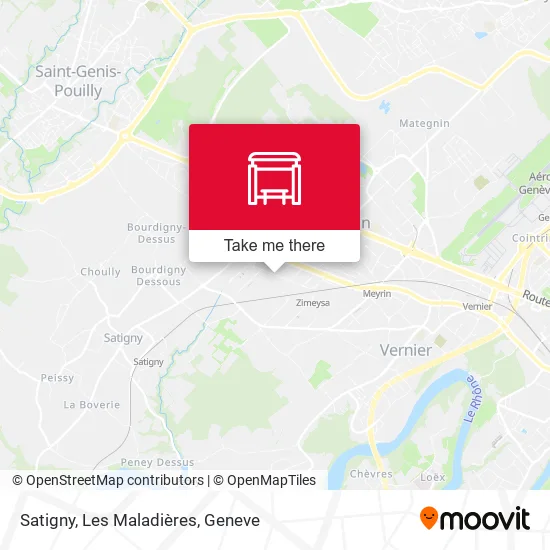 Satigny, Les Maladières map