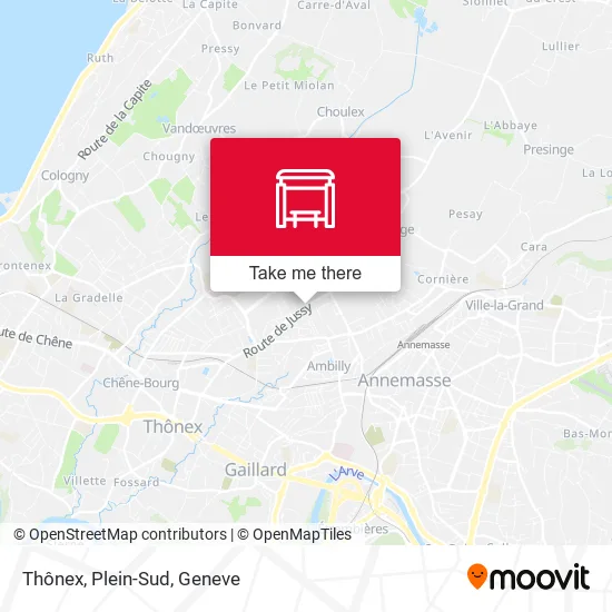 Thônex, Plein-Sud map