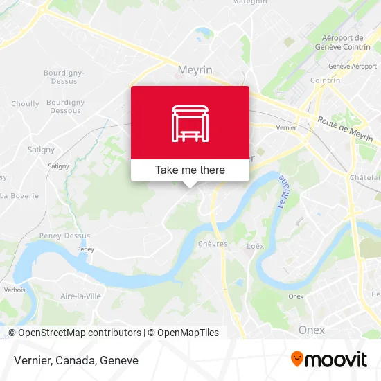 Vernier, Canada map