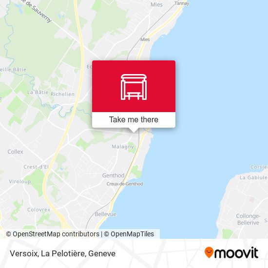 Versoix, La Pelotière map