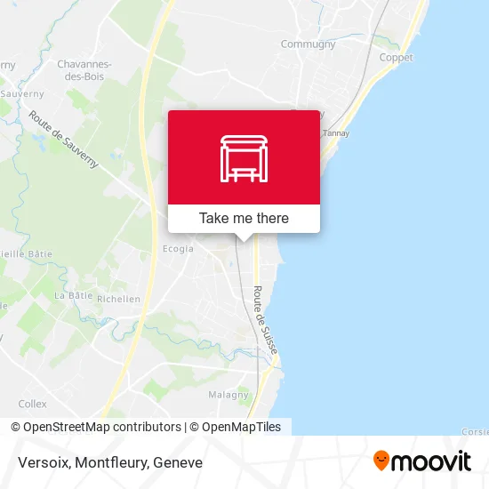 Versoix, Montfleury map