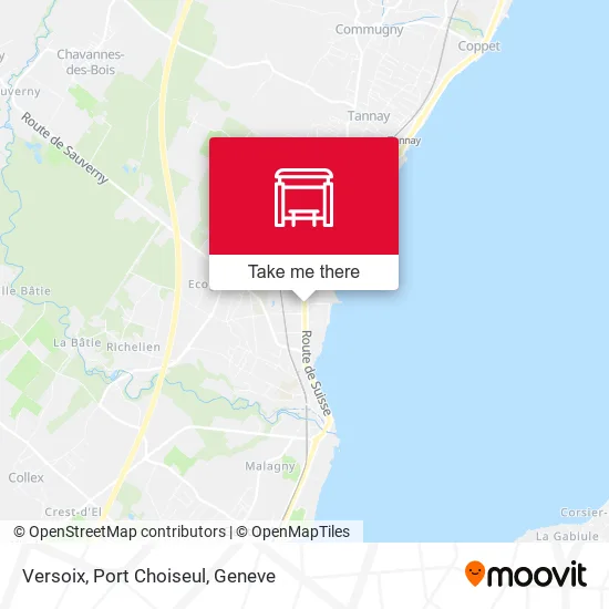 Versoix, Port Choiseul map