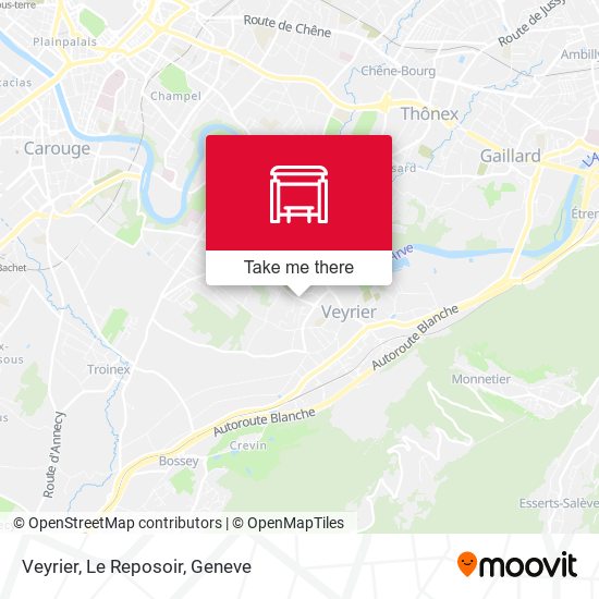 Veyrier, Le Reposoir map