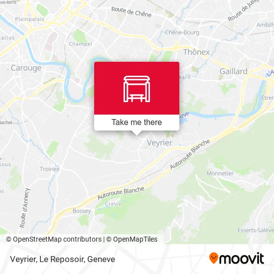 Veyrier, Le Reposoir map