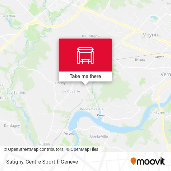 Satigny, Centre Sportif map