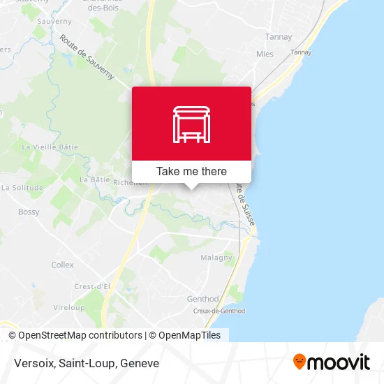 Versoix, Saint-Loup map