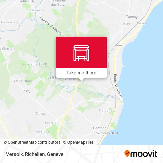 Versoix, Richelien map