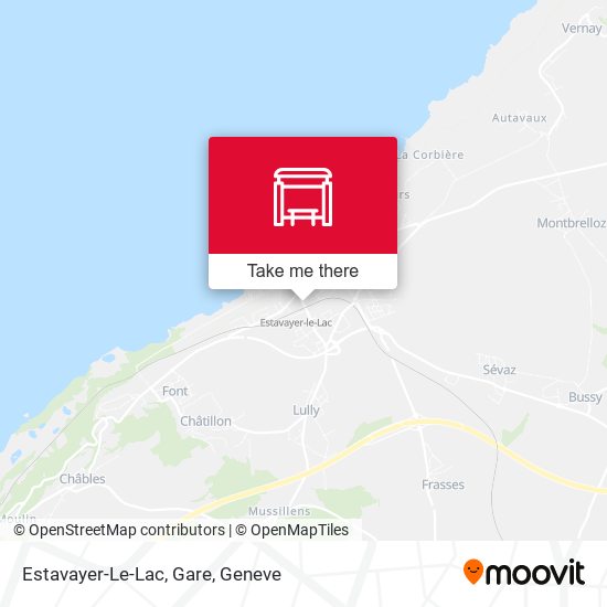 Estavayer-Le-Lac, Gare map