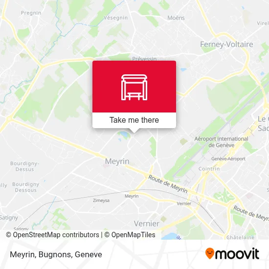 Meyrin, Bugnons map