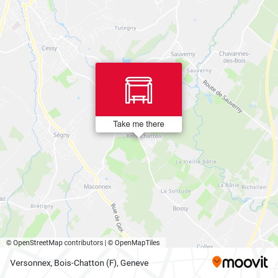 Versonnex, Bois-Chatton (F) map