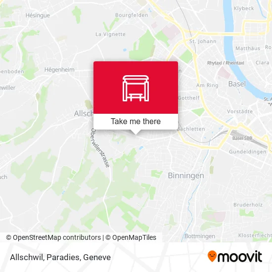 Allschwil, Paradies map