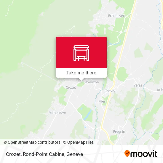 Crozet, Rond-Point Cabine map