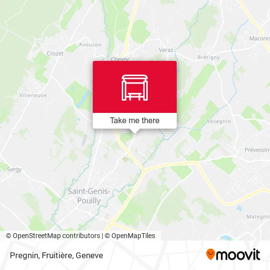 Pregnin, Fruitière map