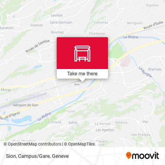 Sion, Campus/Gare map