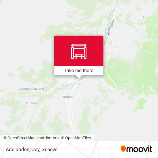 Adelboden, Oey map