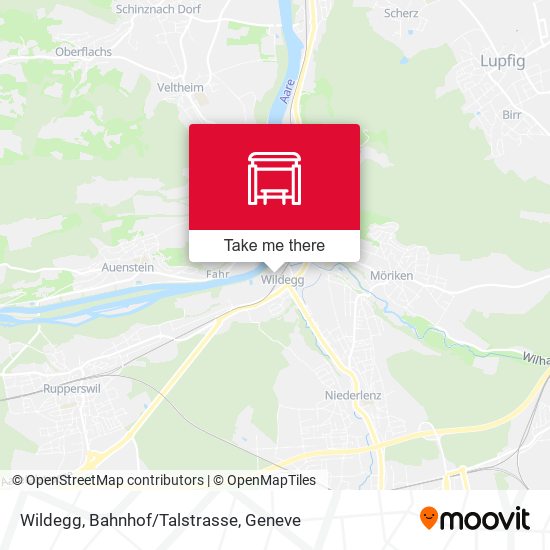 Wildegg, Bahnhof/Talstrasse map