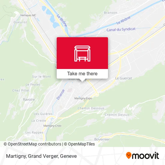 Martigny, Grand Verger map