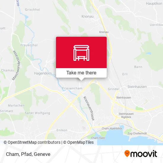 Cham, Pfad map