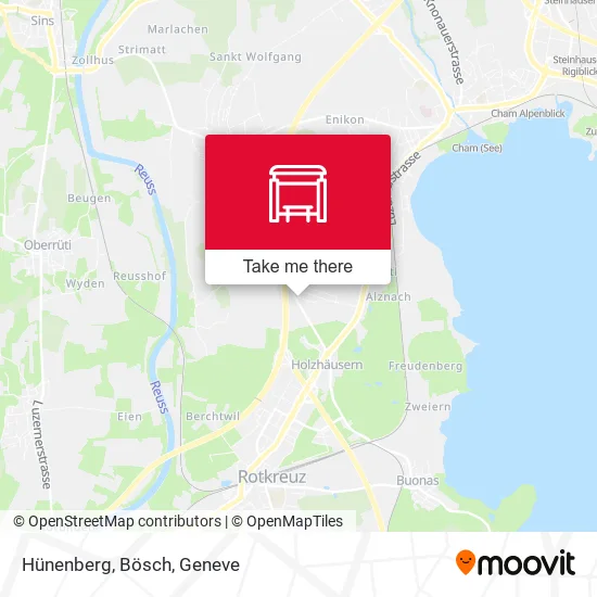 Hünenberg, Bösch map