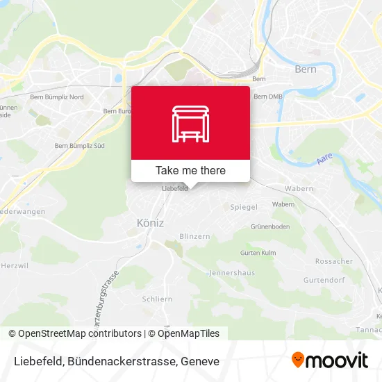 Liebefeld, Bündenackerstrasse plan