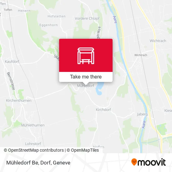 Mühledorf Be, Dorf map