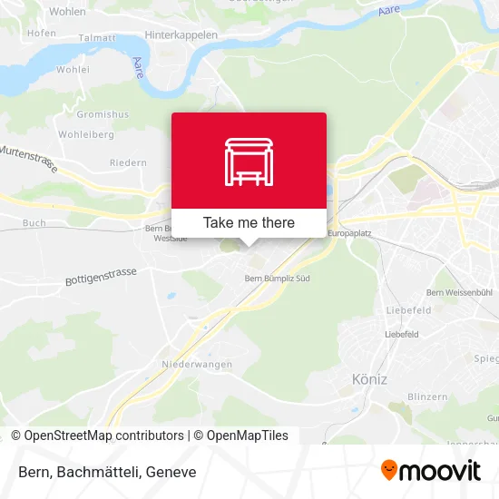 Bern, Bachmätteli map