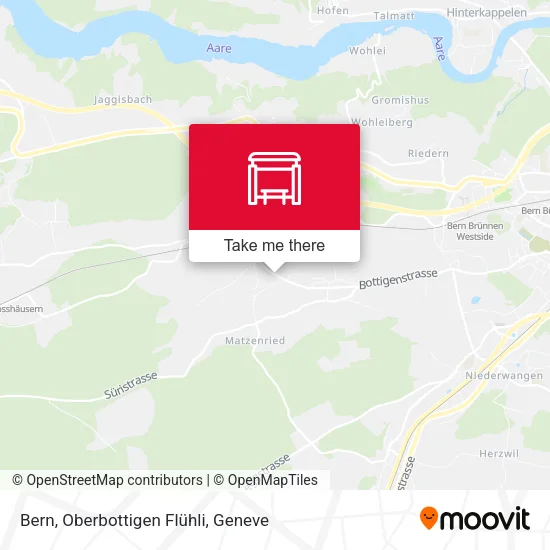 Bern, Oberbottigen Flühli map