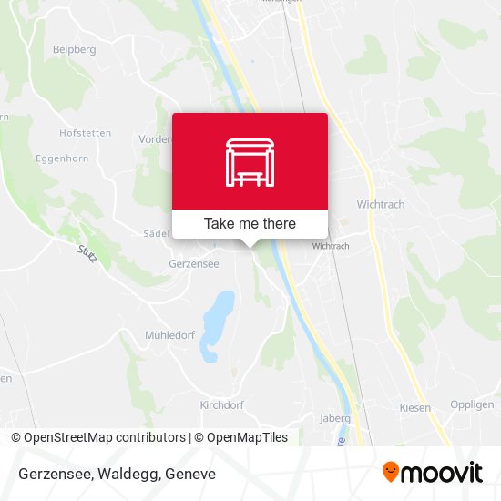 Gerzensee, Waldegg map