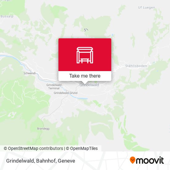 Grindelwald, Bahnhof map