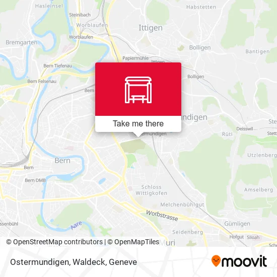 Ostermundigen, Waldeck map